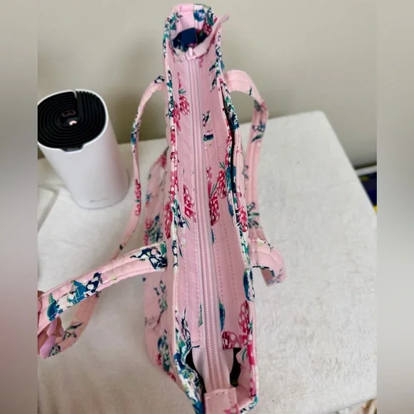 Vera Bradley Pink Quilted Floral Tote - Picture 4 of 5